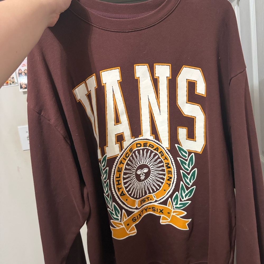 Vans Men's Brown Crewneck Sweater